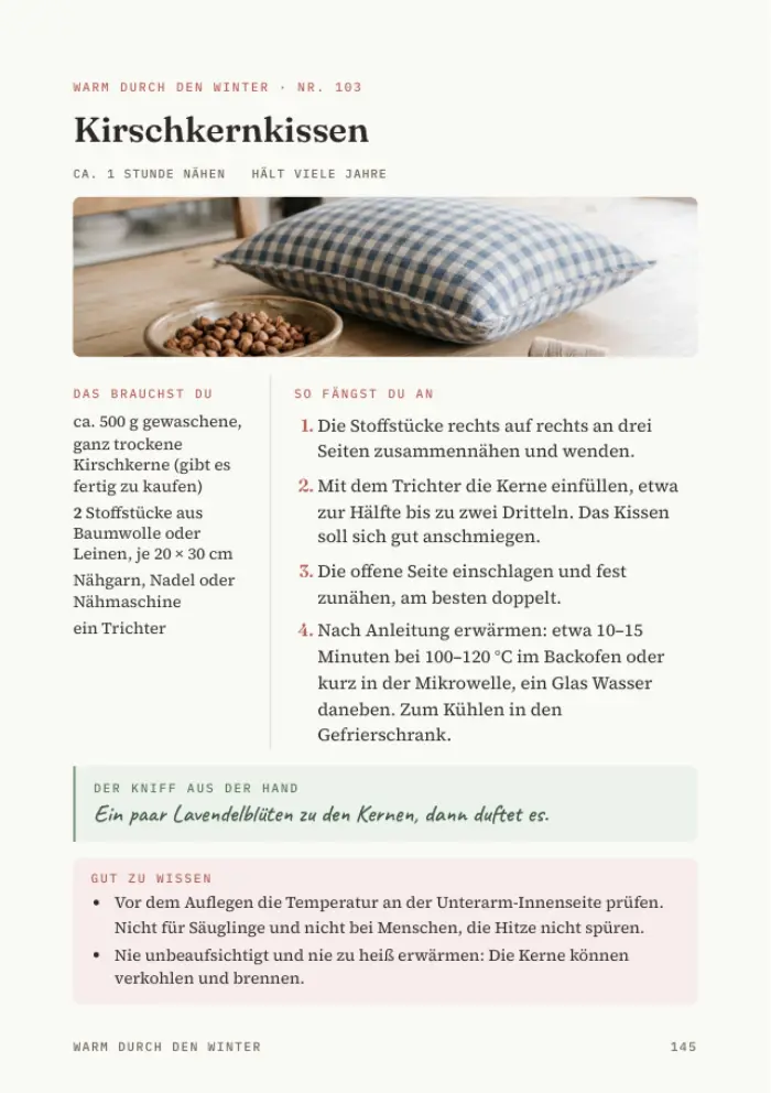 Seite aus Warm durch den Winter